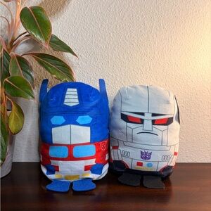 Transformers PodPals Plush MEGATRON OPTIMUS PRIME Squishy NEW Pod Pals 8.5"